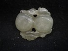 Ancient Chinese Translucent Jade Double Brush Washerr 1000-1600 Ad