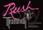 Rush Nazareth 1983 26 X 18  signals  Tour Dusseldorf Germany Custom Promo Poster