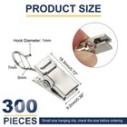 300 Pcs Silver String Light Hanging Clips Curtain Hooks Party Decoration Hanger