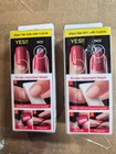 Impress Press-on Manicure 72045 Medium Dark Burgundy Squoval Sequined Nails