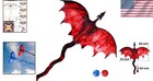 Fiery Dragon 54  Kite - Easy To Fly For Kids   Adults - Perfect Outdoor Fun