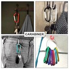 10 Pcs Aluminum Carabiner D Shape Spring Clip Snap Key Hook Keychain Buckle