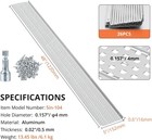Gutter Guard 5 In Wide 104 Ft Length Cover Mesh Leaf Debris Protection Aluminum