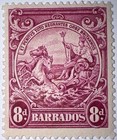 Travelstamps  1946 Barbados Stamp Sc  199a  Mint  Original Gum Hinged  8d