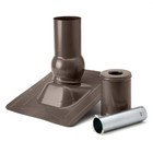  4 Pk  Master Flow 2 In  26-gauge Pivot Pipe Boot Galvanized Weathered Wood