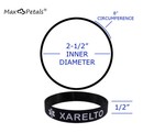 Xarelto Medical Alert Id Silicone Bracelets Adult Size  5 Pack 