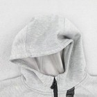 Nike Hoodie Boys Medium Gray Tech Fleece Full Zip Up Sweatshirt Kids Youth