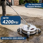 14  Pressure Washer Surface Cleaner Stainless Steel 4200 Psi With 2 Wands
