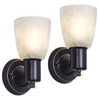 Wall Sconces Set Of 2  Matte Vanity Lights For Bathroom  Modern Wall Black