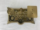 Antique Brass Postal Scale No Weights Made In England Warranted Accurate