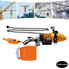 1 2ton Electric Chain Hoist 1100lb 13ft Lifting Chain Wired Remote Control 1300w