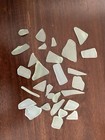 3oz Uranium Sea Foam Green  Sea Glass Tumbled  Pieces Vaseline Uv  Glow