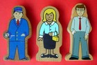 Imaginarium Wooden Train   Station   Figures Thomas Brio Compatible 11 Pc Lot