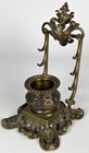 Antique 19thc French Victorian Baroque Rococo Bronze Ormolu Inkwell Inkstand 7 
