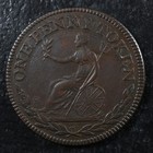 We-4a1 One Penny Token Field Marshal Wellington Canada Breton 970