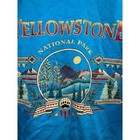 Vintage Yellowstone Sweatshirt National Park Crewneck Blue Hanes 90s Vtg Large