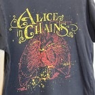 Vtg Alice In Chains T-shirt Grunge Tour Concert Tee Anvil Label Sz Medium