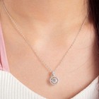 1 Ct Lab Created Diamond Dancing Stone Necklace Pendant 14k White Gold Finish