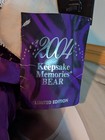 Dan Dee Plush Keepsake Memories Teddy Bear Girl Purple Stuffed Animal 20  2004