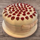 Unique Vintage Strawberry Shortcake Ceramic Cake Plate Dome Cover W  Bow