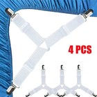 Bed Sheet Fastener Straps Adjustable Elastic Sheet Clips Sofa Cover Grippers Set
