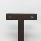 Small Rose Vermeil Silver Tous Motif Earrings With Spinel Bear Motif