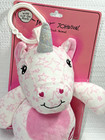 Betsey Johnson Unicorn Plush Toy Pink White Stars New On Card Stuffed Animal