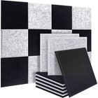12 108 Pack 12 x12 x0 4  Acoustic Foam Panel Studio Soundproofing Wall Tiles Usa