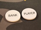 Set Of Player And Bank Buttons 2 Buttons For Baccarat Casino Game