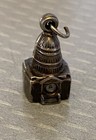 1939 Ny Worlds Fair Sterling Silver Stanhope Photo Views 3d Building Charm Pat 