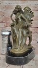 Classic Maiden Woman Bronze Statue By Cesaro Signed Art Nouveau Style Collectibl