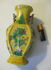 Antique Chinese Porcelain Late Qing Yellow-ground Dragon Pattern Vase 
