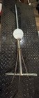 Antique Lightning Rod Metal Glass White Ball Decorative Tripod Base