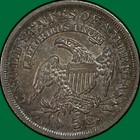 1836 Large 5 Lm-6 Capped Bust Half Dime Choice Almost Uncirculated Au  unc 33880