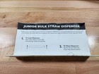 San Jamar St250 Junior Bulk Straw Dispenser 250 Capacity Black Beverage Starws