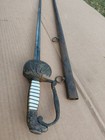 Mother Of Pearl Us Eagle Head Sword With Scabbard Guard Circa 1830s