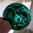 Vintage Lot Of 10 Art Deco Bakelite Emerald Green Swirl Poker Chips Art Crafts 