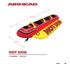 New Airhead Hd-3 Hot Dog Triple Rider Towable Inflatable 3 Person Boat Lake Tube