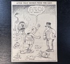 1943 Usa Tax Payer Income Tax Congress Wwii Ww2 Cincinnati Newspaper Cartoon