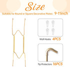 4 Pack Plate Hangers For The Wall  Suitable For 9-11 Inch Art Plate  Stainless S