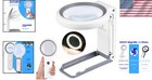 30x 10x Lighted Magnifier With Adjustable Stand - Ideal For Close Work   Reading