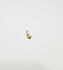 14k Solid Yellow Gold Teeny Tiny -very Small Beveled Heart Charm Pendant 8x3mm