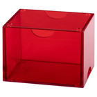 Dragon Shield Strongbox Deck Box Clear Red  Holds 100  Cards  Lot Of 10 Qty