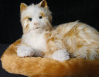     joy For All Animatronic Interactive Tabby Cat Comfort Companion W  Bonus Mat    