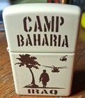 Rare Zippo Camp Baharia Iraq Lighter  Unfired  Operation Iraqi Freedom New