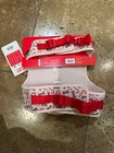 Merry   Bright Holiday Vest Harness Christmas Candy Canes And Dog Bones Medium