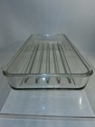 Rare Vintage 1930s Refrigerator Clear Glass Meat Vegetable Drawer Tray 16x7x2 