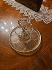 Le Smith Clear Glass Beverage Caddy Holds 6 Drink Tumbler Holder Cupcake Tray 8   