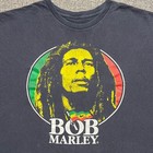 Vintage Bob Marley T Shirt Xl Black Faded Graphic Zion Roots Mens Rasta Reggae