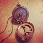 Vintage Style Sundial Compass Necklace Nautical Antique Brass Compass